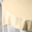 Polyester 70"x70" Table Overlay Square Tablecloth Beige - Wrinkle-Resistant & Durable Table Cover