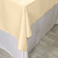 Polyester 70"x70" Table Overlay Square Tablecloth Beige - Wrinkle-Resistant & Durable Table Cover