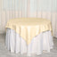 Polyester 70"x70" Table Overlay Square Tablecloth Beige - Wrinkle-Resistant & Durable Table Cover