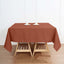 Polyester Square 70"x70" Tablecloth Terracotta (Rust) - Wrinkle-Resistant & Durable Table Cover