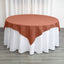 Polyester 70"x70" Table Overlay Square Tablecloth Terracotta (Rust) - Wrinkle-Resistant & Durable Table Cover