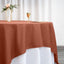 Polyester 90"x90" Table Overlay Square Tablecloth Terracotta (Rust) - Wrinkle-Resistant & Durable Table Cover
