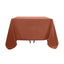 Polyester Square 90"x90" Tablecloth Terracotta (Rust) - Wrinkle-Resistant & Durable Table Cover