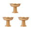 3 Pack Gold Roman Footed Compote Vases, 10"x7" Plastic Pedestal Flower Bowls for Table Centerpieces & Floral Displays