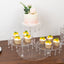 3-Tier Acrylic Cake Stand Clear with Hanging Crystal Pendants â€“ Dessert Display for Weddings & Parties