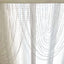 2 Pack Acrylic Crystal Beaded Curtain Valance with Polyester Rod Pocket, 23"x42" Triple Swag Diamond Cut Doorway Curtains