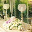 Acrylic Crystal Beaded Goblet Candle Holder Gold - Exquisite Flower Ball Centerpiece Stand for High - End Event Styling 30" - Linen Luxes