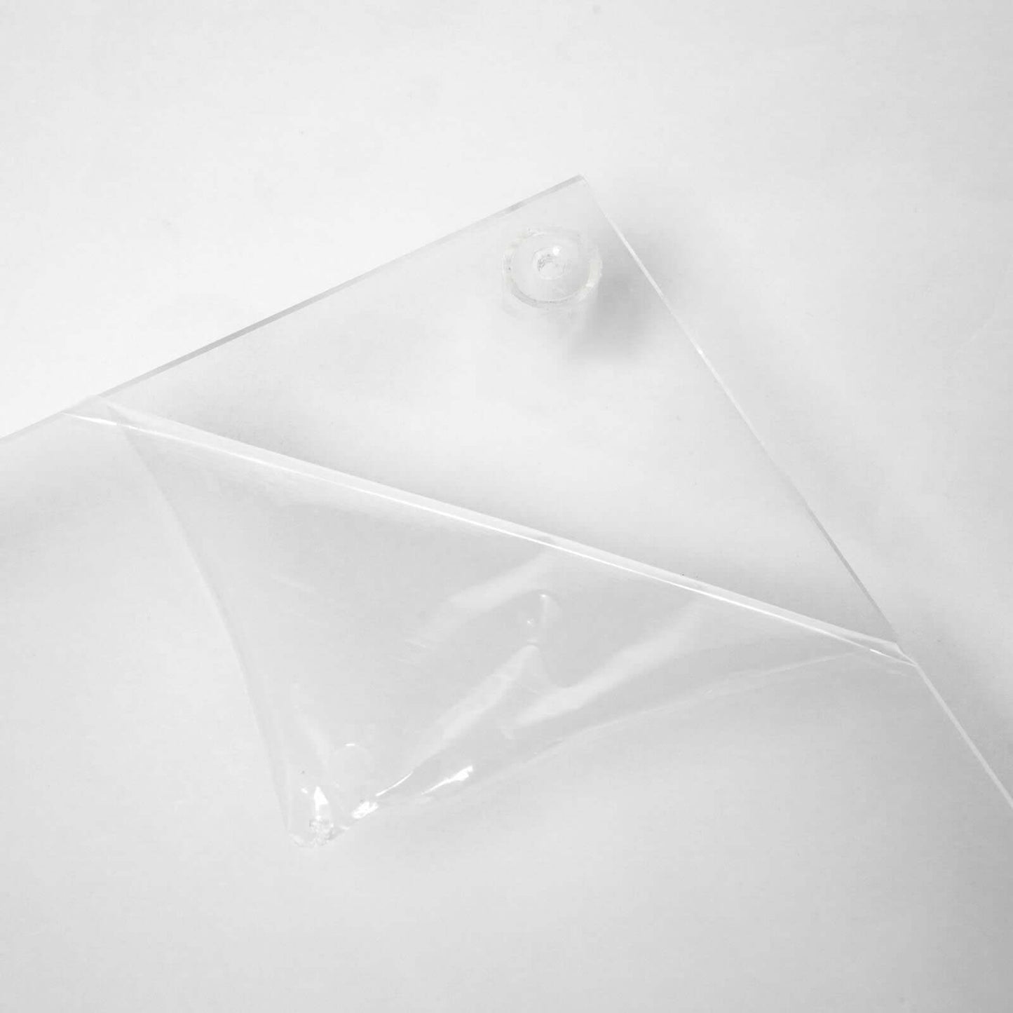 Acrylic Floor Vase Flower Stand with Square Mirror Base Clear - Durable Wedding Column Centerpiece for Events 40" - Linen Luxes