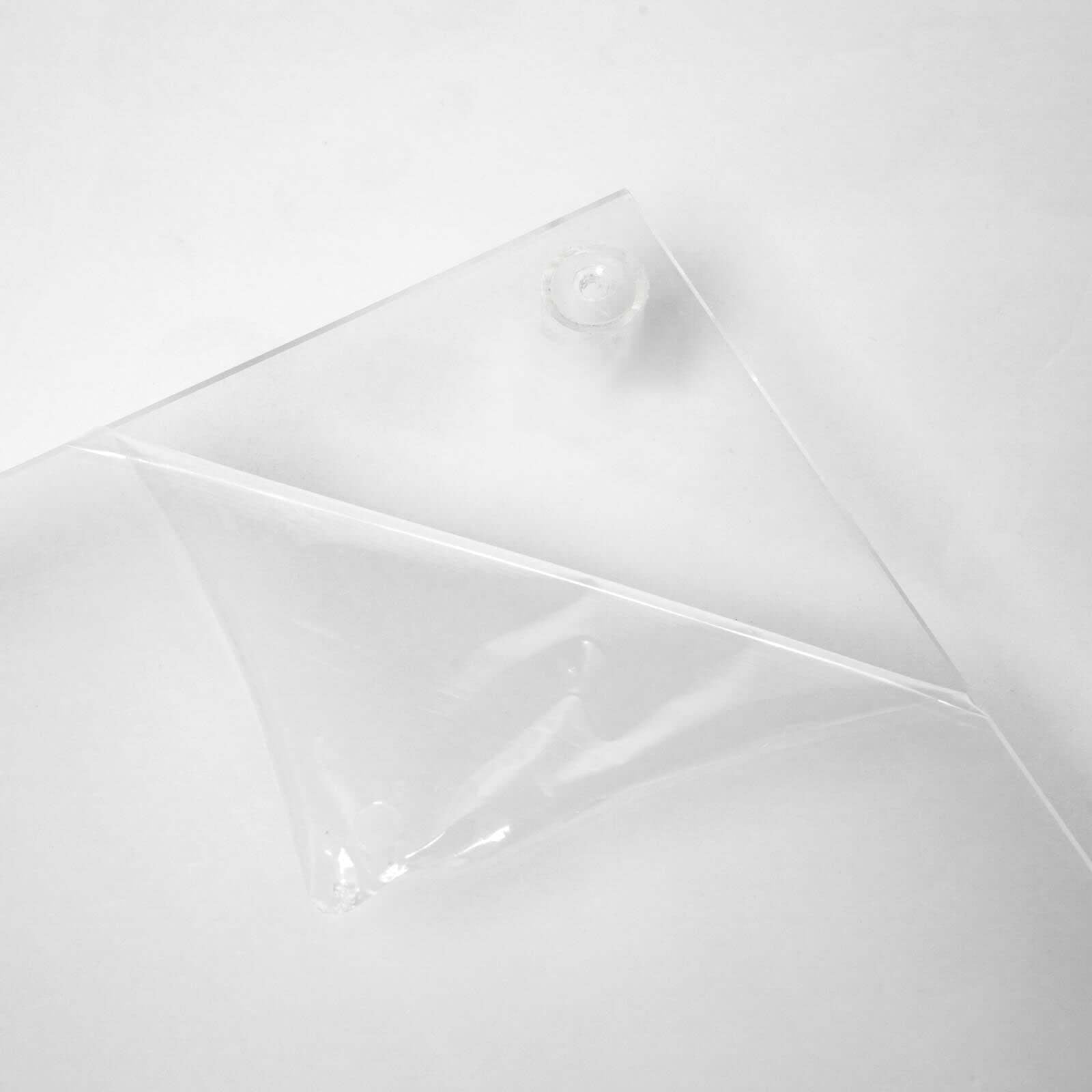 Acrylic Floor Vase Flower Stand with Square Mirror Base Clear - Durable Wedding Column Centerpiece for Events 40" - Linen Luxes