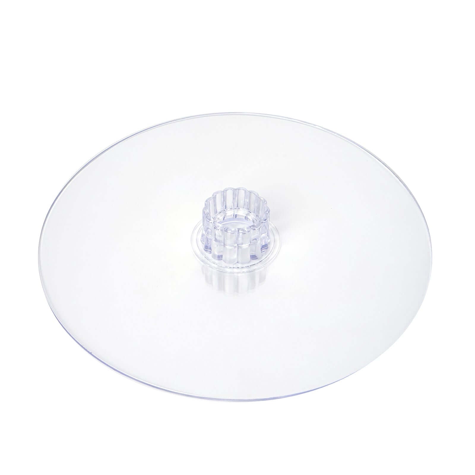 Acrylic Round DIY Cake Stand Plate Clear - Customized Tiered Dessert Display Holder for Treats Appetizers & Snacks 12" - Linen Luxes