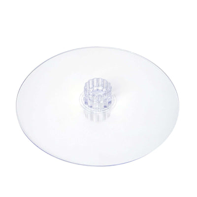 Acrylic Round DIY Cake Stand Plate Clear - Customized Tiered Dessert Display Holder for Treats Appetizers & Snacks 12" - Linen Luxes