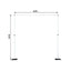 12ft Aluminum Adjustable Backdrop Stand with Heavy Steel Base Plate, Commercial Grade DIY Pipe and Drape Photography Background Frame
