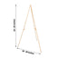 65" Gold Metal Sign Holder Easel Stand, Collapsible Tripod Stand