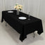 Fire Retardant Premium Polyester 60"x102" Rectangular Tablecloth Black - High-Performance Table Cover