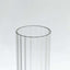2-Pack Clear Ribbed Glass Hurricane Shades Open End Design - Stylish Candelabra Pillar Candle Holder Table Centerpiece 10"