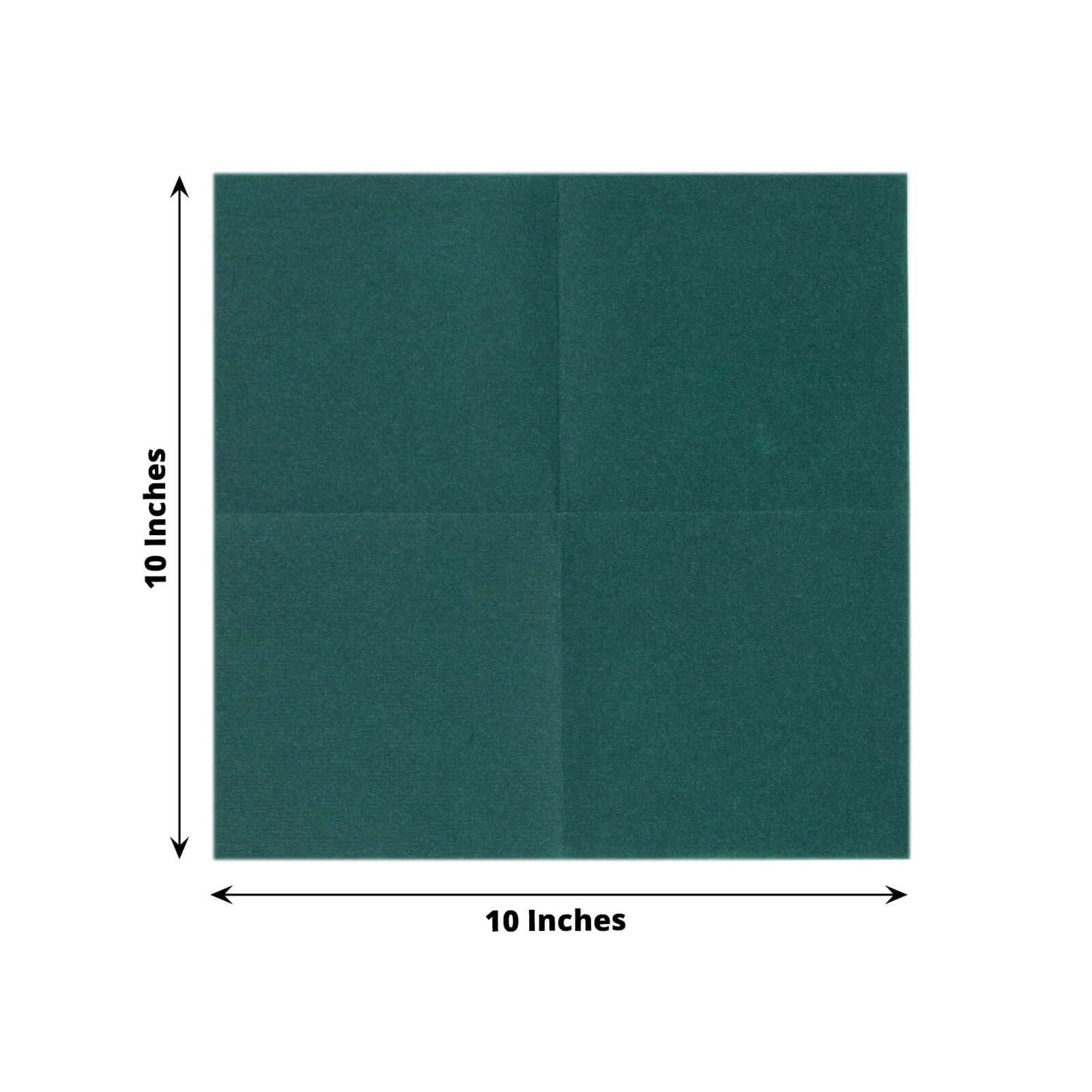 20 Pack Linen-Like Paper 5"x5" Napkins Hunter Emerald Green - Highly Absorbent Airlaid Napkins
