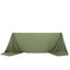 Scuba Rectangular 90"x156" Tablecloth Dusty Sage Green - Wrinkle Free, Stain Resistant & Seamless Table Cover