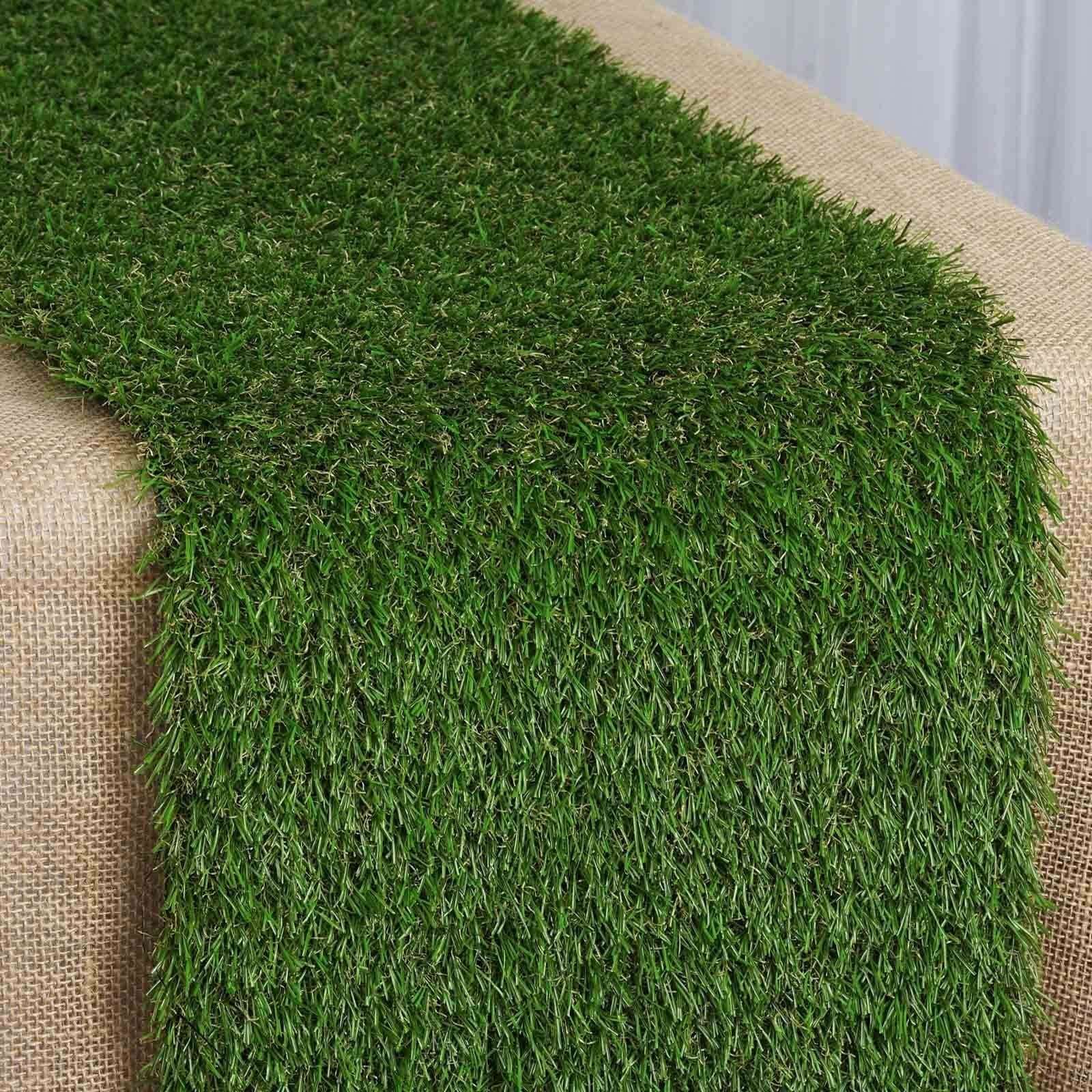 Artificial Grass 9ft Table Runner Green - Durable & All Weather Tabletop Decor - Linen Luxes