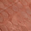 Taffeta Fabric 12"x108" Table Runner Terracotta (Rust) - 3D Leaf Petal Design