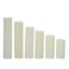 Set of 6 LED Flameless Luminaria Candles Drip Wax Ivory - Battery Operated Pillar Lighting