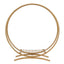 Double Frame Hoop Table Centerpiece Metal Gold - Wedding Cake Display & Flower Stand 24"