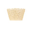 25-Pack Paper Cupcake Wrappers Lace Laser Cut Design Ivory - Muffin Baking Cup Trays for Events