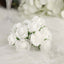 48 Roses 1" White Real Touch Artificial DIY Foam Rose Flowers With Stem, Craft Rose Buds