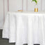 Taffeta 120" Round Tablecloth White - Seamless Accordion Crinkle Design for Stylish Occasions