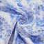 Satin Rectangular 90"x156" Tablecloth White/Blue French Toile Design - Seamless Stylish & Wrinkle-Resistant Table Cover