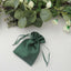 12 Pack 4"x6" Hunter Emerald Green Satin Wedding Party Favor Bags, Drawstring Pouch Gift Bags