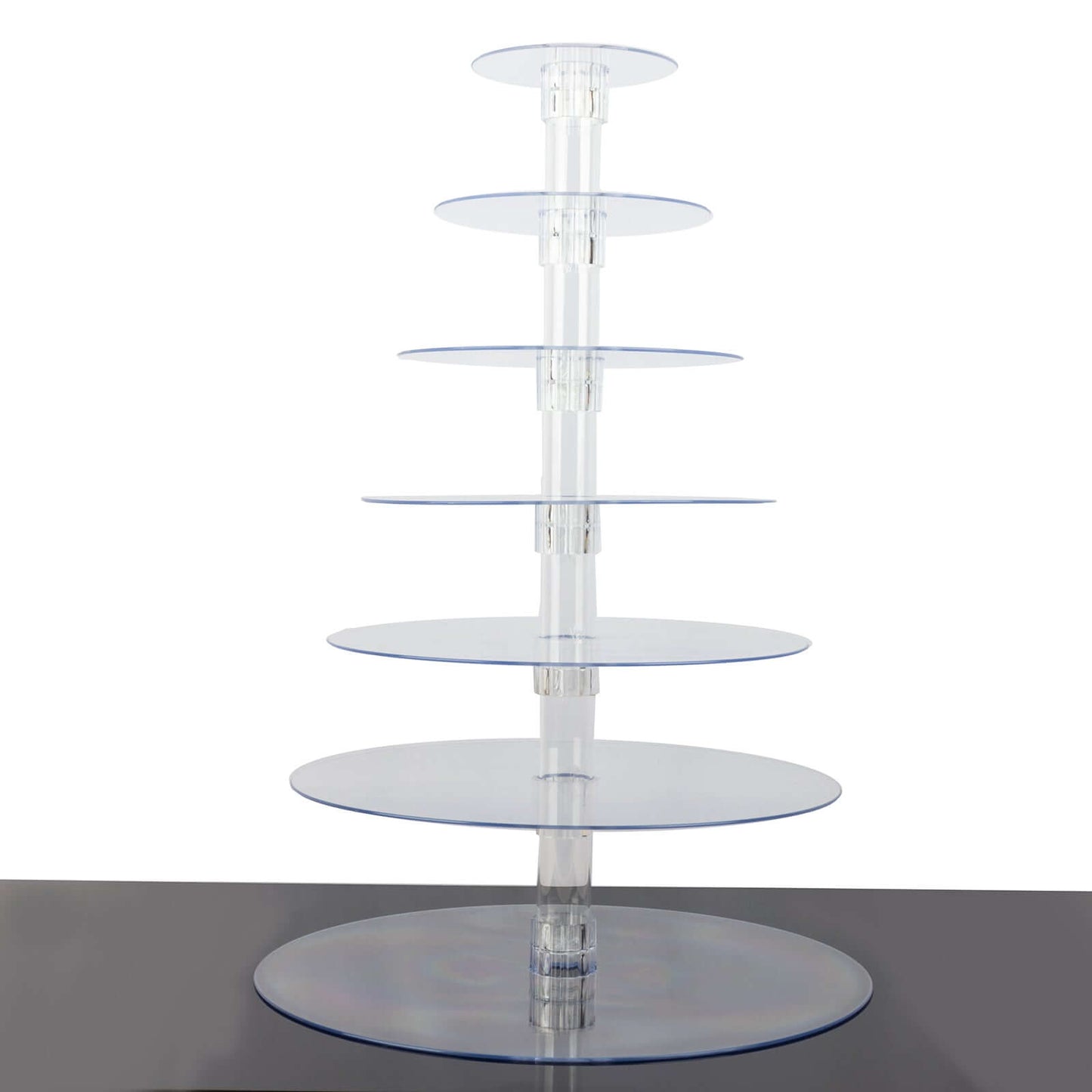 7-Tier Acrylic Round Cupcake Stand Clear & Catering Displays 26"