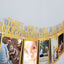 12 Month Milestone 1st Birthday Party Photo Backdrop Hanging Banner, Baby Photo Garland Banner - 5.5ft