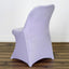 10 Pack Stretch Spandex Chair Covers Lavender Lilac for Folding Chairs - Durable 160GSM Fitted Slipcovers
