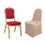 Polyester Slip On Banquet Chair Covers Nude - Stain-Resistant Reusable Durable Fabric