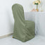 Polyester Slip On Banquet Chair Covers Dusty Sage Green - Stain-Resistant Reusable Durable Fabric