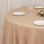 Premium Polyester 120" Round Tablecloth Nude - Seamless 220GSM Wrinkle-Resistant Table Cover