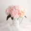 2 Bushes 17" Blush Artificial Silk Peony Flower Bouquets, Real Touch Peonies Spray