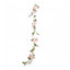 6ft Blush Silk Rose Peony Flower Garland, Mixed Floral Greenery Garland Artificial Hanging Vine
