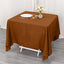 Polyester Square 70"x70" Tablecloth Cinnamon Brown - Wrinkle-Resistant & Durable Table Cover