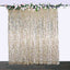 8ftx8ft Champagne Big Payette Sequin Event Curtain Drapes, Backdrop Event Panel