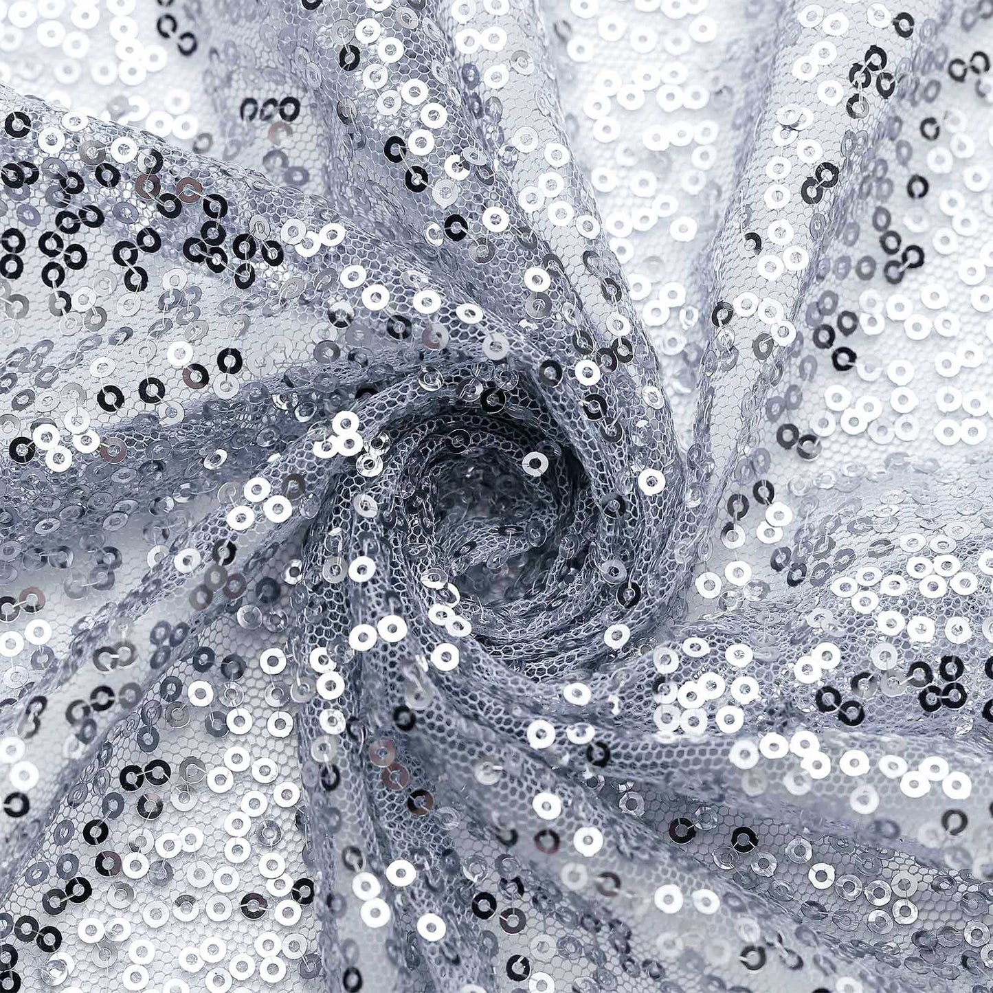 Sequin 12"x108" Table Runner Dusty Blue - Glittering Design