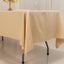 Lamour Satin 60"x102" Rectangle Tablecloth Beige - Durable & Silky Soft Feel Table Cover