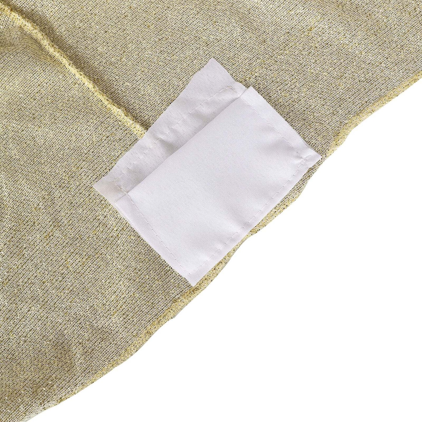 Shimmer Tinsel Spandex 72"x30" Rectangle Tablecloth Metallic Champagne Glittered Shiny Stretch Table Cover