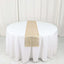Plastic Woven Vinyl 13"x6ft Table Runner Metallic Gold - Non-Slip & Reversible Tabletop Decor
