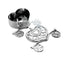 12-Pack Heart Carriage Candy Container Gift Boxes Silver Princess - Stylish Favor Boxes for Special Occasions 4"