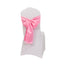 5 Pack Lamour Satin 6"x106" Chair Sashes Pink - Stylish Reusable Decorative Bows