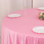 Scuba Round 108" Tablecloth Pink - Wrinkle Free & Stain Resistant Table Cover