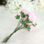 48 Roses 1" Pink Real Touch Artificial DIY Foam Rose Flowers With Stem, Craft Rose Buds