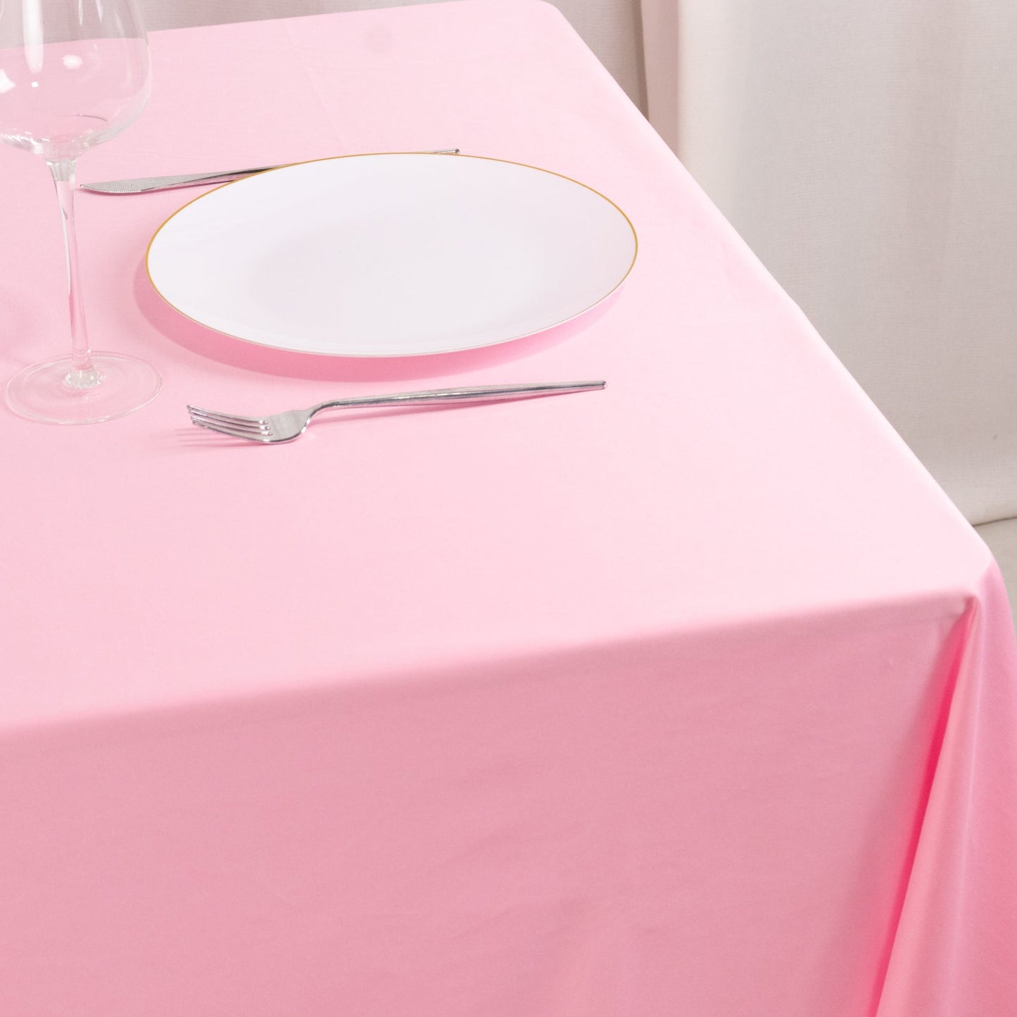 Scuba Square 70"x70" Tablecloth Pink - Wrinkle Free & Stain Resistant Table Cover