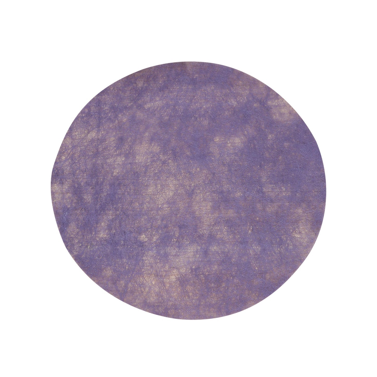 50 Pack Disposable Lavender Lilac Placemats, 13" Non-Woven Mesh Fiber Round Table Mats for Dining & Events